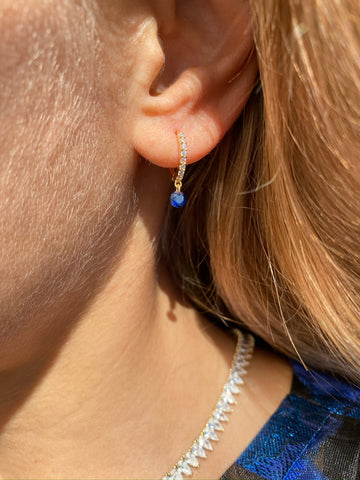 BON BON CIRCLE HUGGIES- BLUE SAPPHIRE